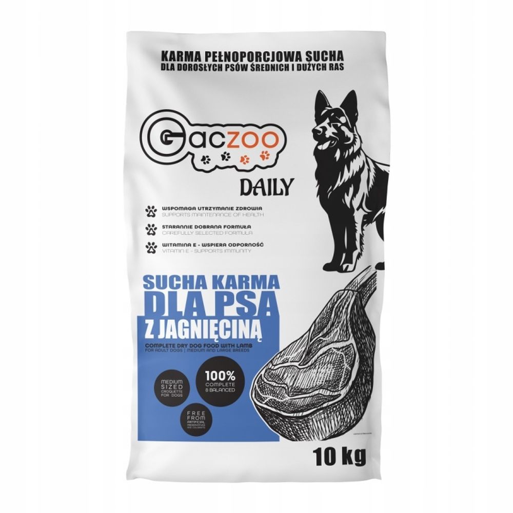 Gaczoo DAILY karma sucha dla psa Jagnięcina 10kg